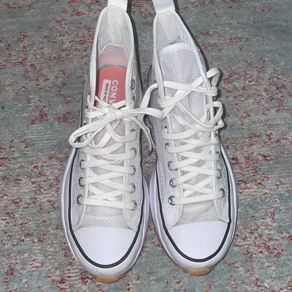 Women’s Converse Run Star Hike - Concrete heat white - size 8 🩷